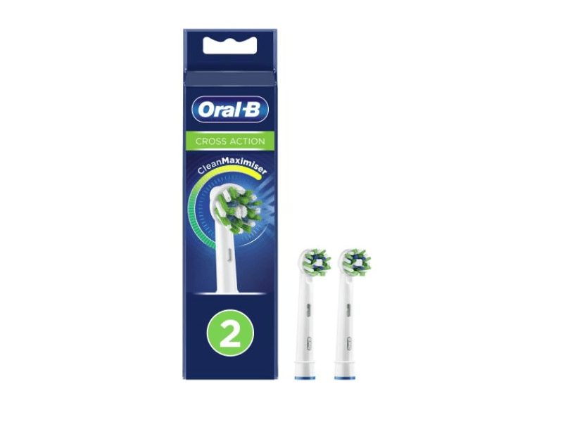 Oral-B EB50-2 Cross Action zamjenska glava, 2 kom, bijela