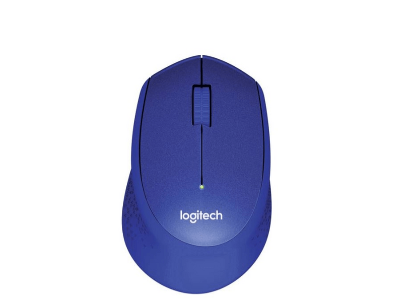 Logitech M330 Silent Plus Vezeték nélküli egér, kék