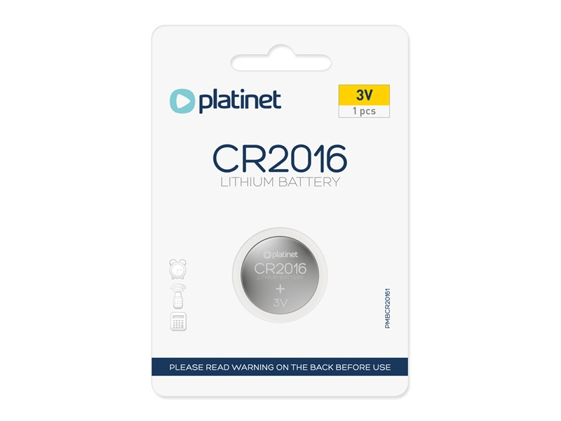 Platinet PMBCR20161 CR2016 Lítium gombelem, 1 db