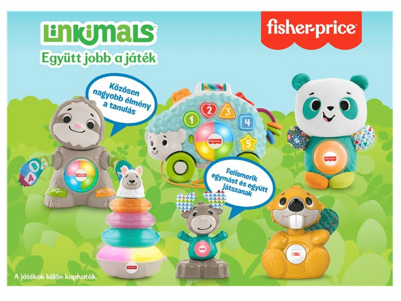 Fisher Price Linkimals játékos panda (GWL93)