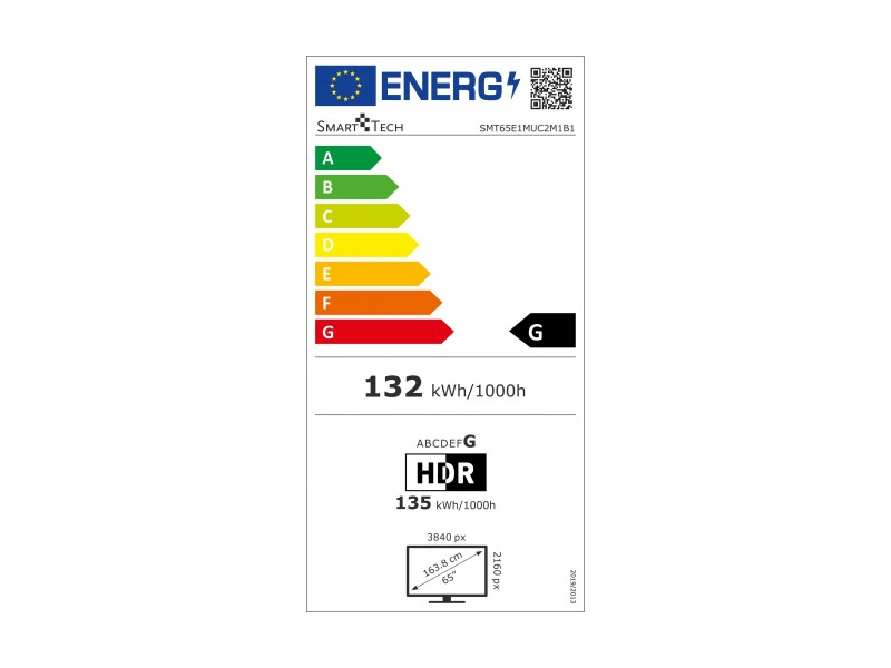 Smart Tech SMT65E1MUC2M1B1 4K Ultra HD Android TV