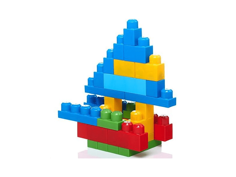 Mega Bloks Klasszikus színű építőkockák táskában - 60db (DCH55)