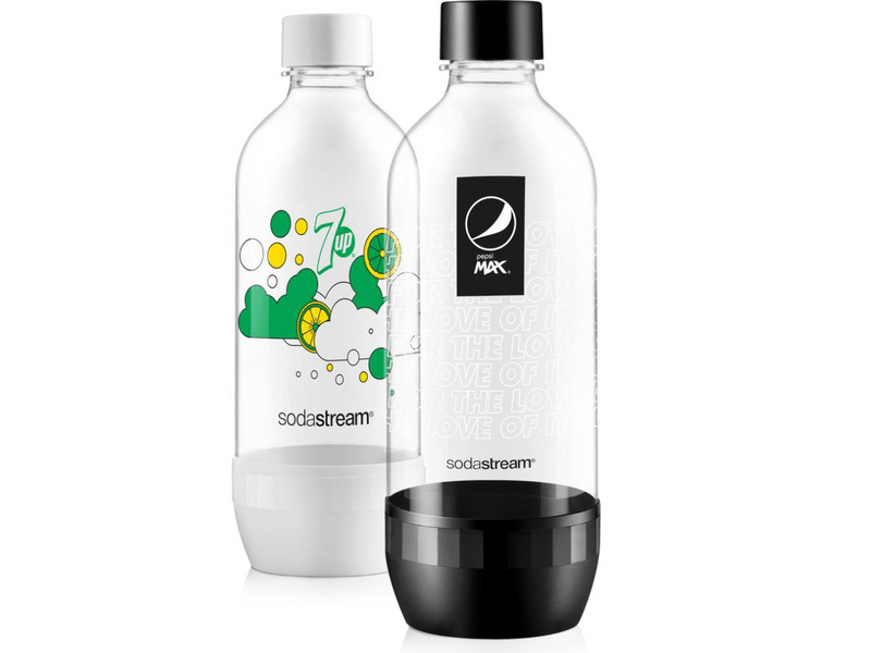 SodaStream JET PepsiMax & 7up Palackok, 2x1l, DuoPack