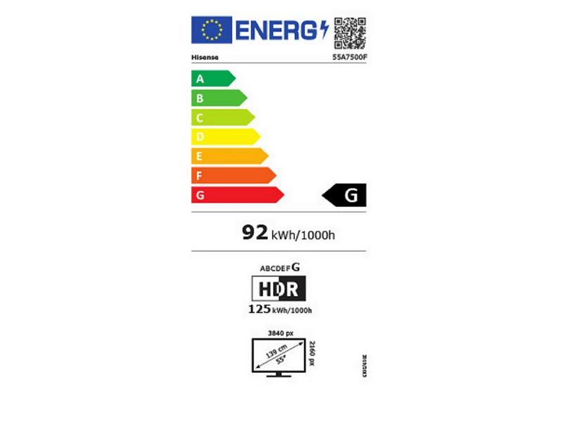 HIsense 55A7500F 4K Ultra HD LED Smart Tv