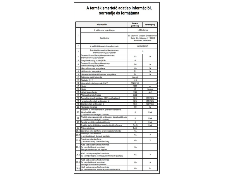 LG OLED65BX3LB 4K UHD HDR ThinQ AI Smart TV