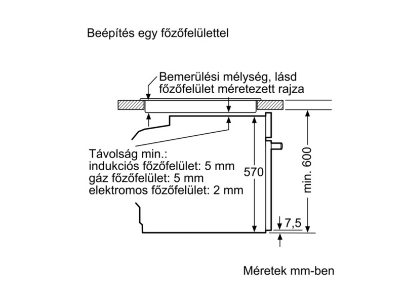 Bosch HRA574BS0 Beépíthető sütő