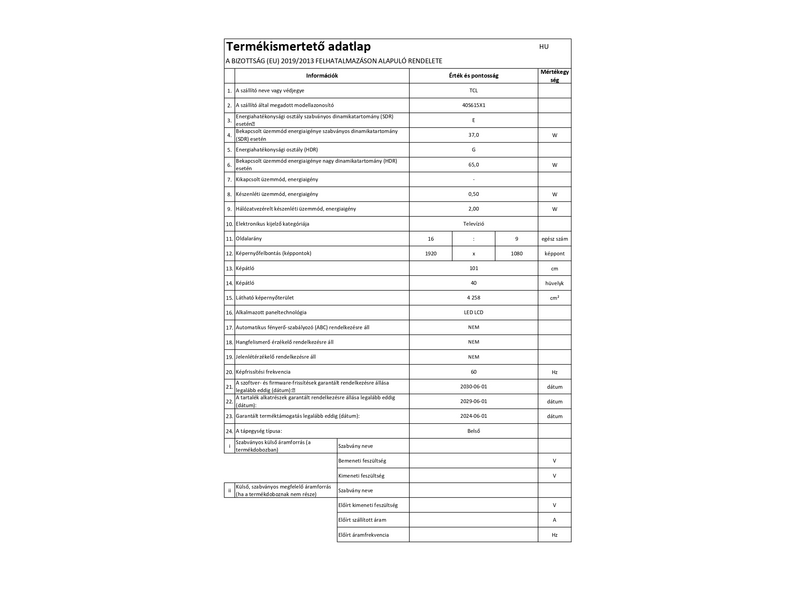 TCL 40S615 FULL HD SMART LED TV