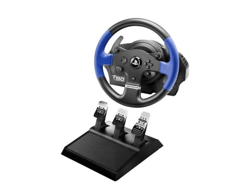 Thrustmaster T150 Pro Force Feedback +T3PA Kormány 4160696, Fekete/Kék