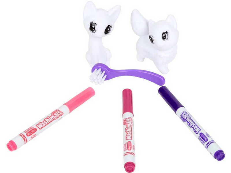 Crayola Washimals Lemosható állatfigurák, Cicák (74-7253)