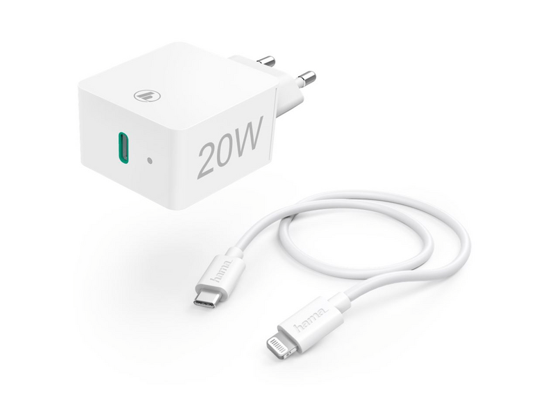 Hama 210563 Gyorstöltő + USB-C - Lightning kábel