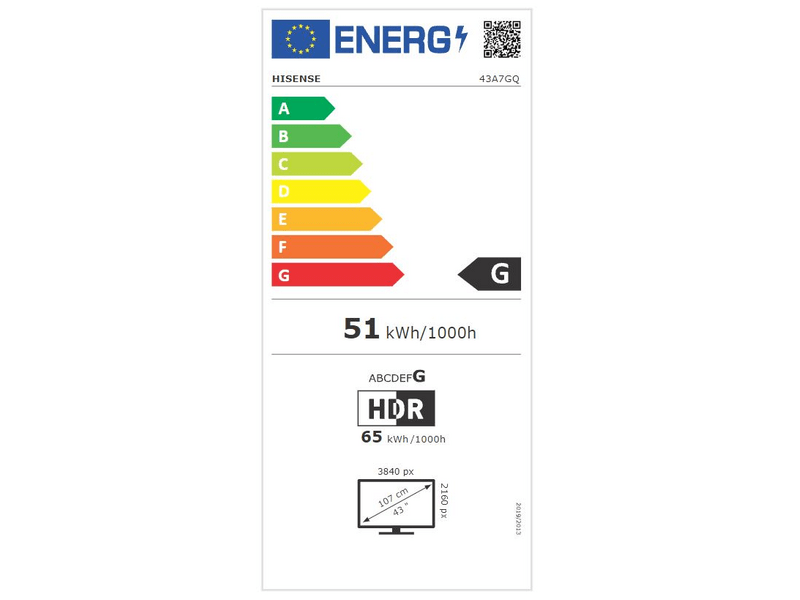 Hisense 43A7GQ 43