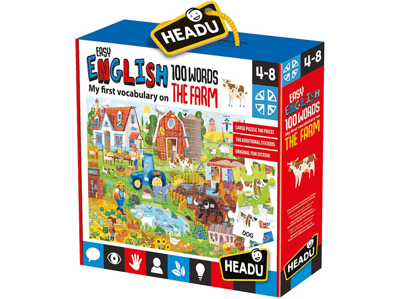 Headu IT20997 Könnyen angolul - Farm puzzle