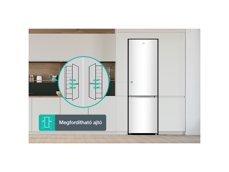 Gorenje RK4181PW4 Alulfagyasztós kombinált hűtőszekrény