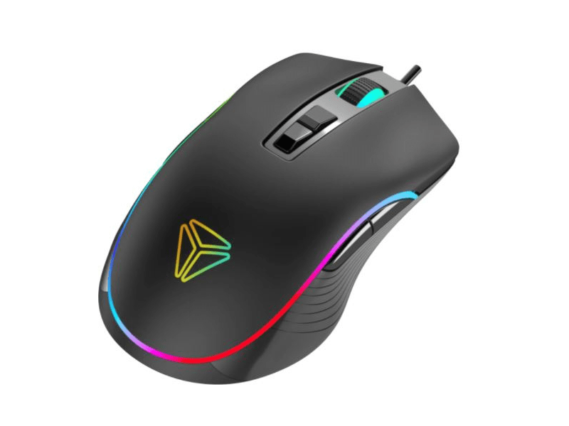 Yenkee YMS 3027 SHADOW Gamer egér, RGB, USB, Fekete