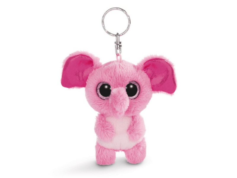 Glubschis Fluppy elefánt kulcstartó, 9 cm (45544)
