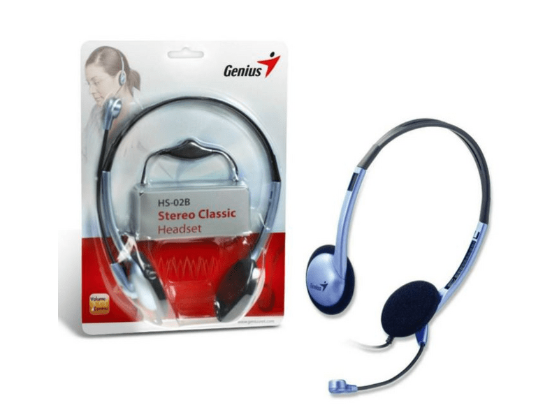 Genius HS-02B Headset, ezüst