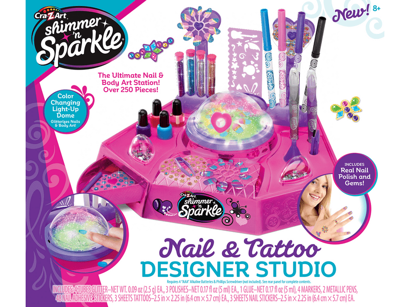 Cra-Z-Art Shimmer N Sparkle Divat köröm és tetováló stúdió (12560)