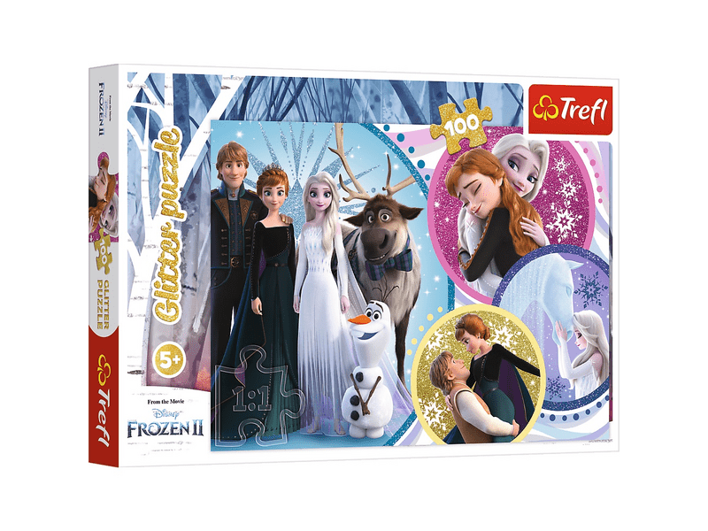 Trefl Jégvarázs 2 glitteres puzzle 100 db-os (14817)