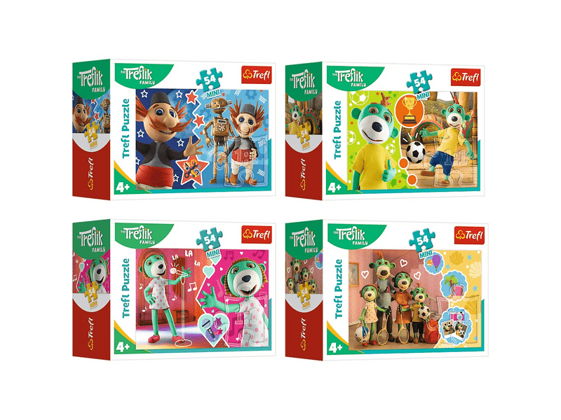 Trefl Treflik vidám világa 54db-os mini puzzle (54181)