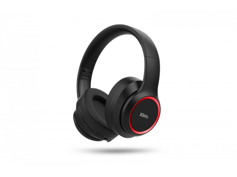 Xblitz Beast Red Bluetooth fejhallgató, Fekete - piros