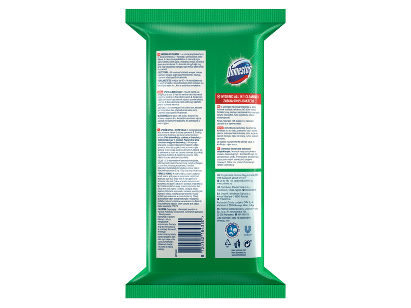 Domestos Pine & Citrus higiéniai törlőkendő, 100 db