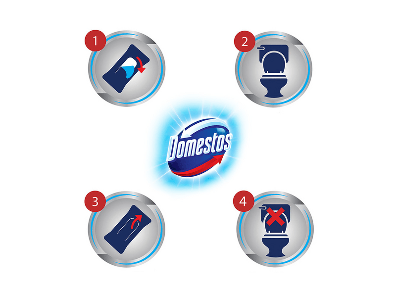 Domestos Lemon higiéniai törlőkendő, 100 db