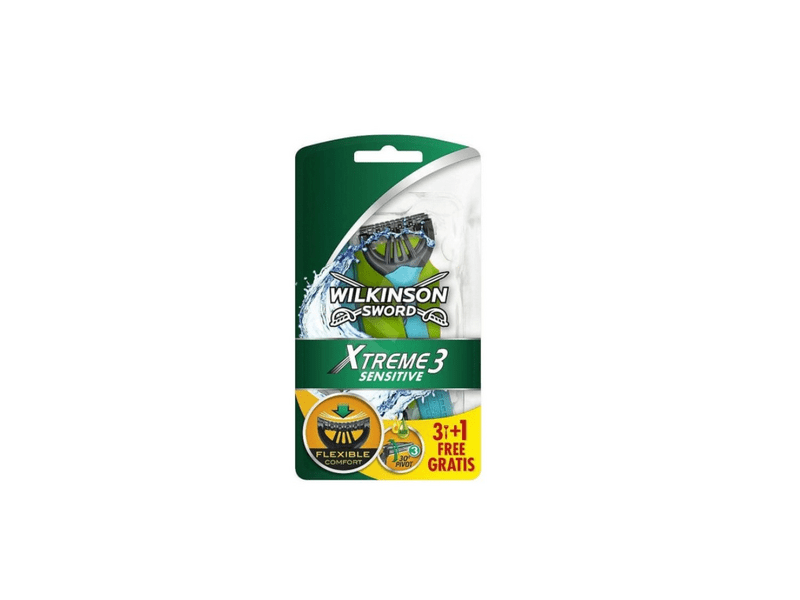 Xtreme3 sensitive férfi eldobható bortva, 4 db