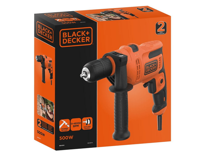 BLACK + DECKER BEH200-QS Ütvefúró