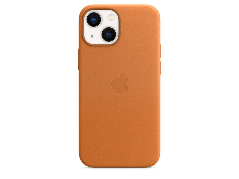 Apple MagSafe-rögzítésű iPhone 13 mini-bőrtok, aranybarna (MM0D3ZM/A)