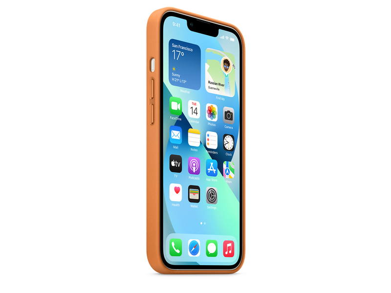 Apple MagSafe-rögzítésű iPhone 13-bőrtok, aranybarna (MM103ZM/A)