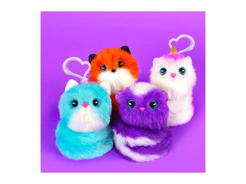 Skyrocket Toys 2064 Pomsies Poos plüssállat kulcstartó 7 cm - Többféle