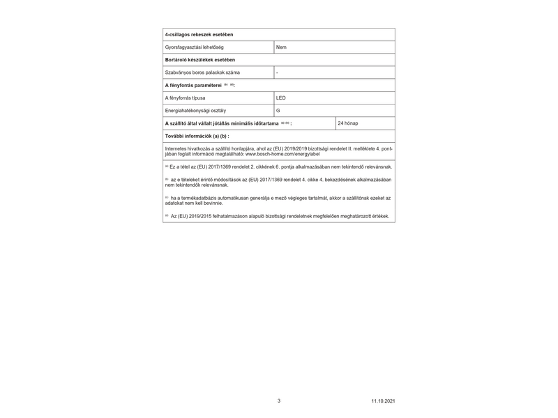 Bosch KSV36VIEP Serie 4 Egyajtós hűtőszekrény