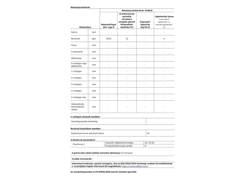 Liebherr WKB 1812-22 Borhűtő