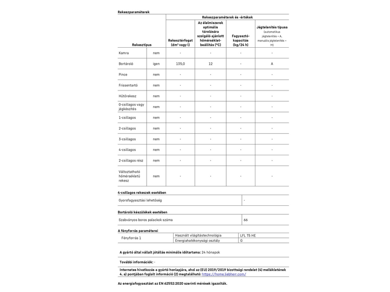 Liebherr WKB 1802-21 Borhűtő