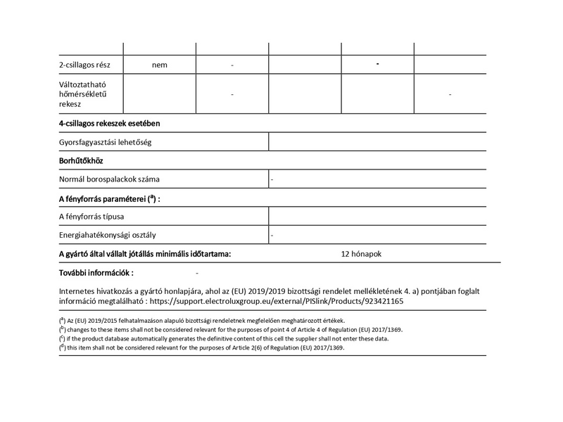 Zanussi ZXAN13FW0 Egyajtós hűtőszekrény
