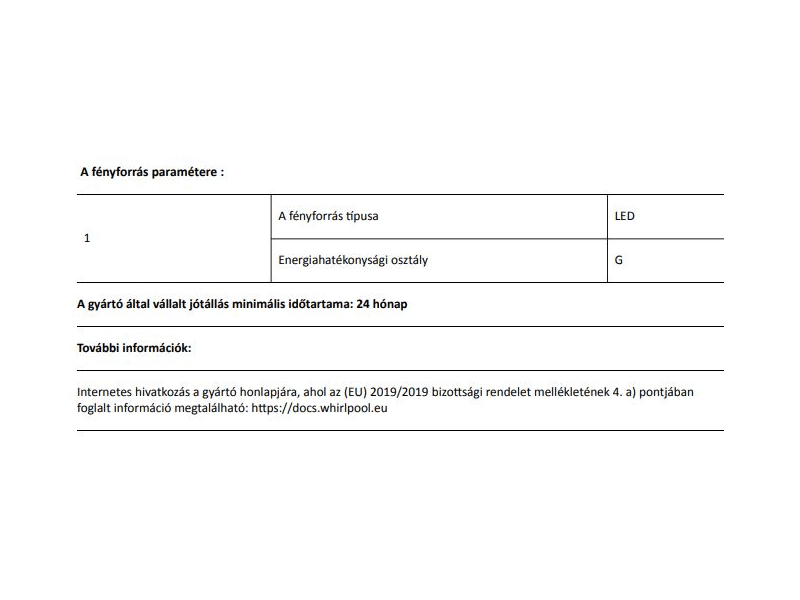Whirlpool WQ9 U1GX Side by side hűtőszekrény