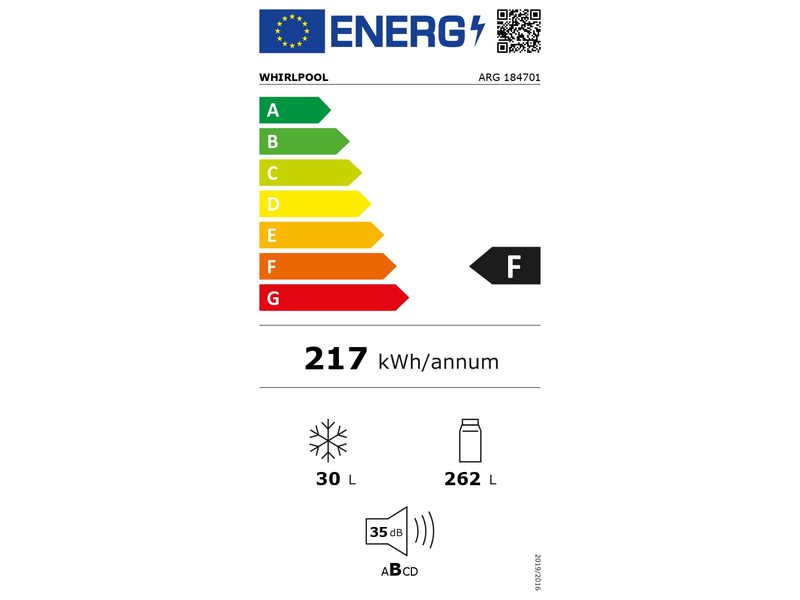 Whirlpool ARG 184701 Beépíthető felülfagyasztós kombinált hűtőszekrény