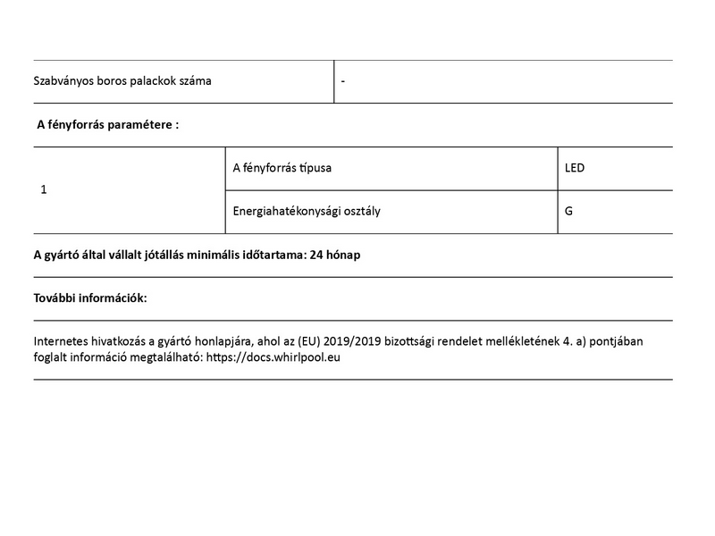 Whirlpool ART 65011 Beépíthető alulfagyasztós kombinált hűtőszekrény