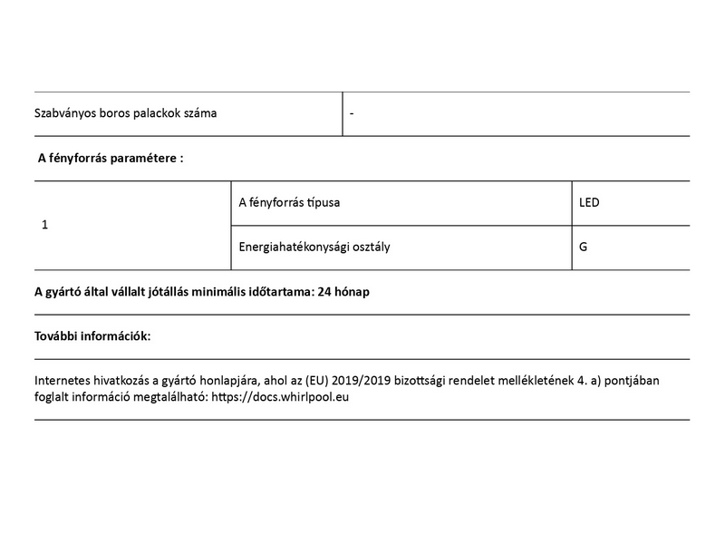 Whirlpool SP40 801 EU 1 Beépíthető alulfagyasztós kombinált hűtőszekrény