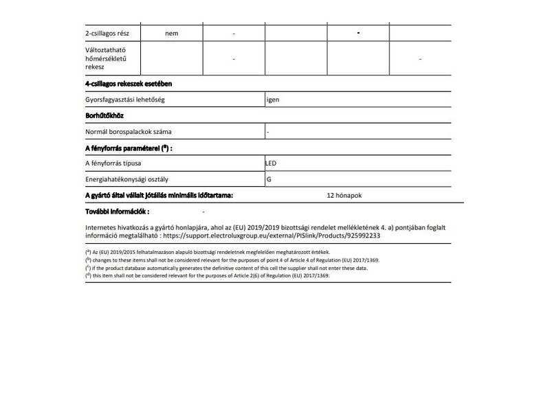 Zanussi ZTAN24FW0 Kombinált hűtőszekrény, 144 cm
