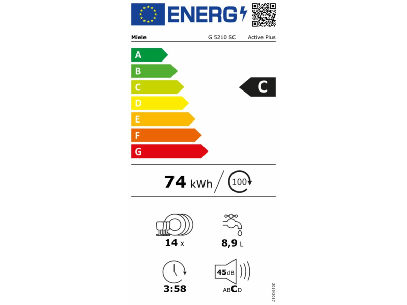 Miele G5210SCBRWS mosogatógép