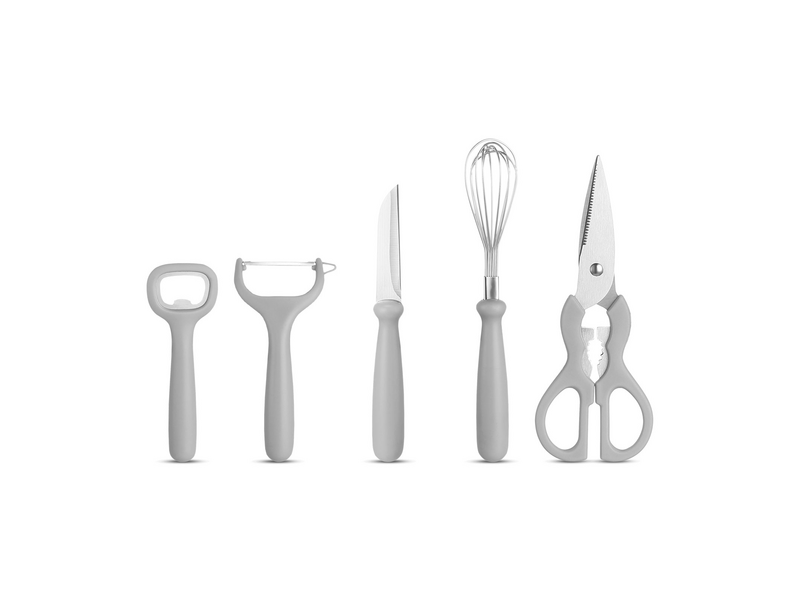 Bewello Konyhai eszköz szett, tartóval, 5+1 részes, műanyag (BW1006)