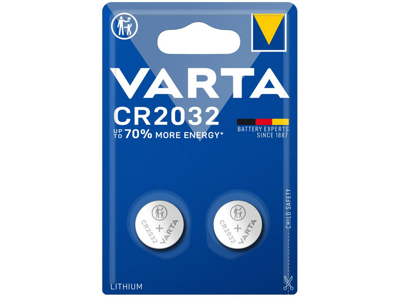 VARTA CR 2032 gumbasta baterija BL2
