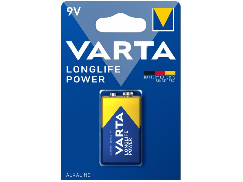 VARTA LONGLIFE POWER 9 V-os/ E/ 6LR61 elem BL1