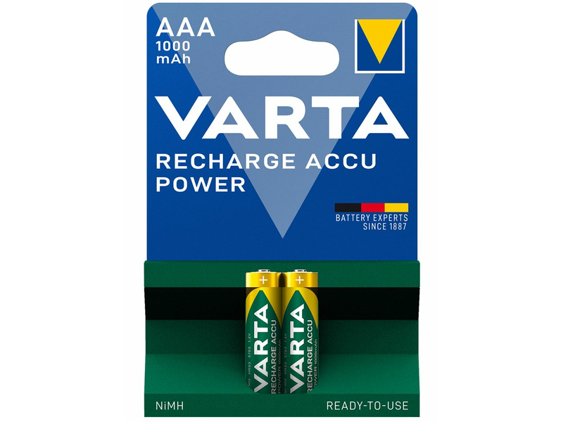 VARTA POWER akkumulátor mikro/ AAA 1000 mAh BL2