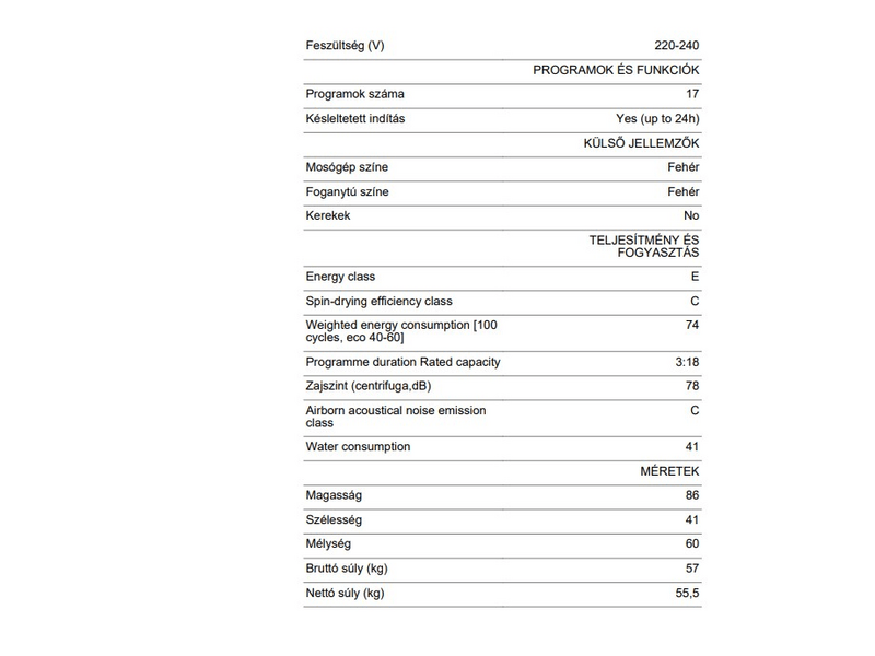 Candy CST26LE/1-S Felültöltős mosógép