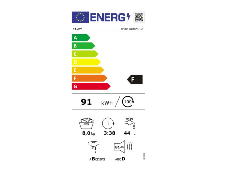 Candy CSTG 482DVE/1-S Felültöltős mosógép
