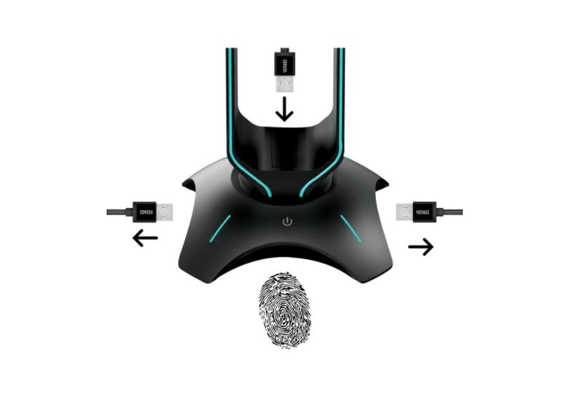 Yenkee YHB 3003 fejhallgató állvány, fekete