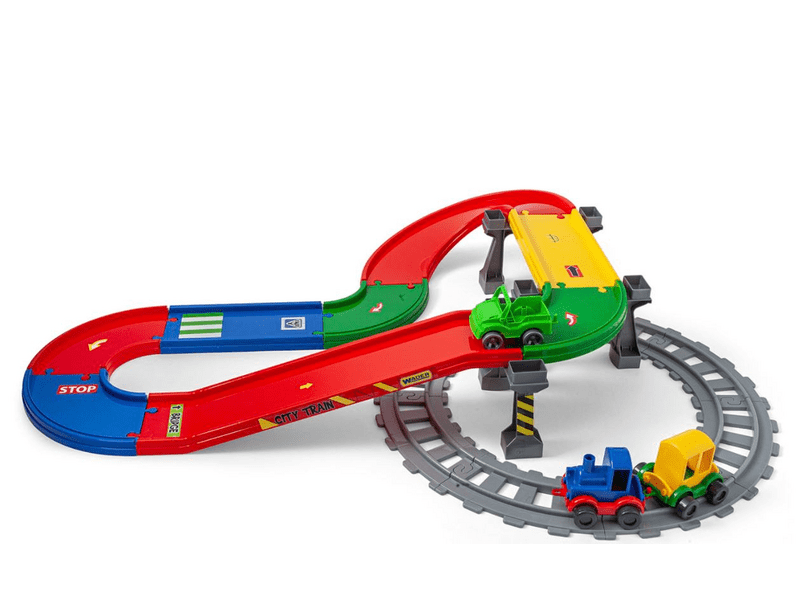 Wader Play Tracks Vasút és autópálya szett (51530)