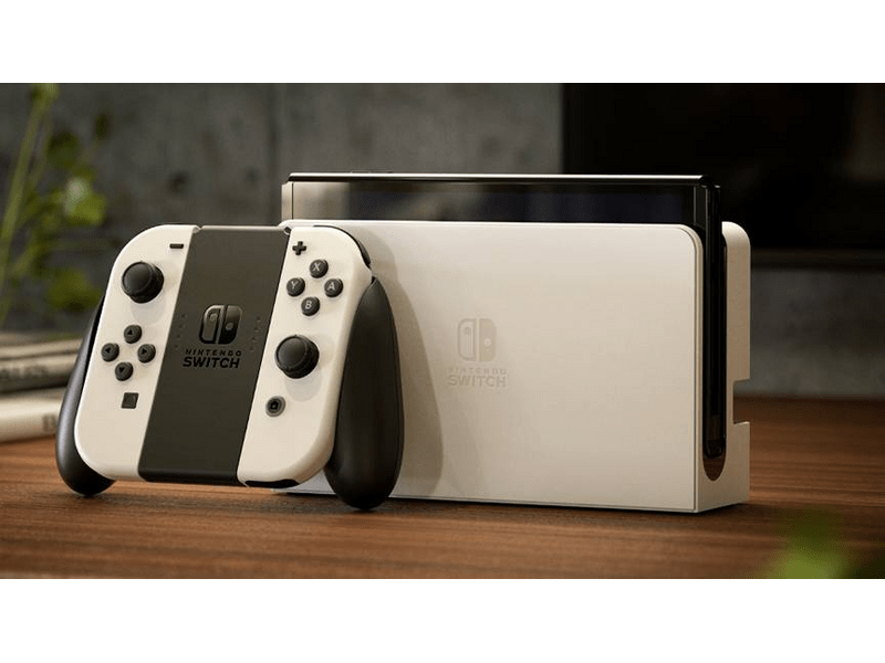Nintendo Switch OLED model igraće konzole, bijeli Joy-Con (NSH008)
